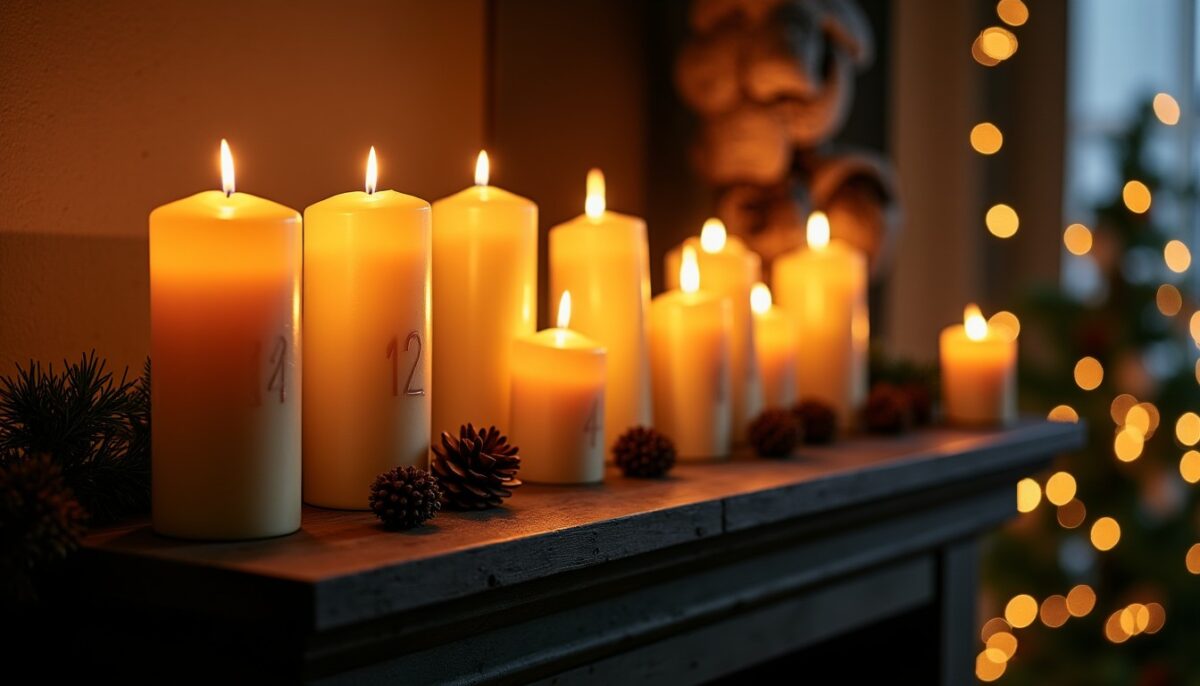 Calendrier de l’Avent en bougies : une douce lumière pour patienter jusqu’à Noël