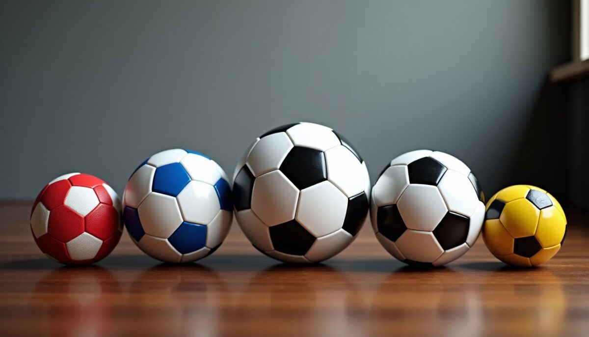Poids du ballon de football : standards officiels et différences selon les tailles